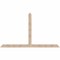 Ekena Millwork Portland Smooth Timber Gable Bracket, Douglas Fir, 108"W x 63"H x 1 1/2"D x 5 1/2"F, 14/12 Pitch GBW108X63X0206POR00SDF - alternate 1